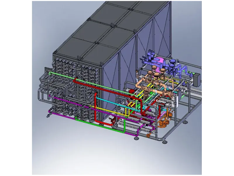 Пример 3D-компоновки оборудования из презентации